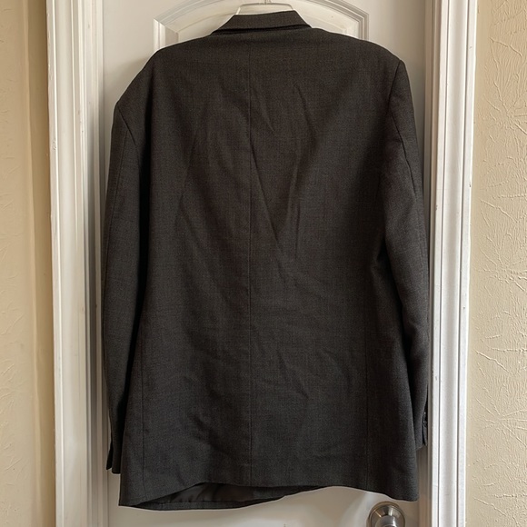 ♻️Ciero Athletic 100 Percent Pure Wool Brown Black Gray Men Blazer Jacket sz L46 - Picture 12 of 17